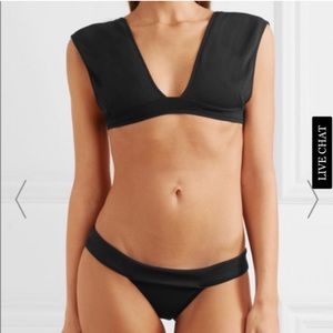 Haight Black V Neck Bikini Set